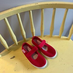 Cienta Kids Red Mary Jane Shoes